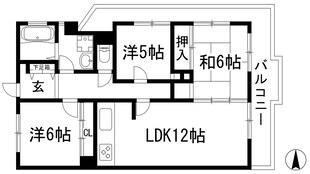 宝塚コートハイツの物件間取画像